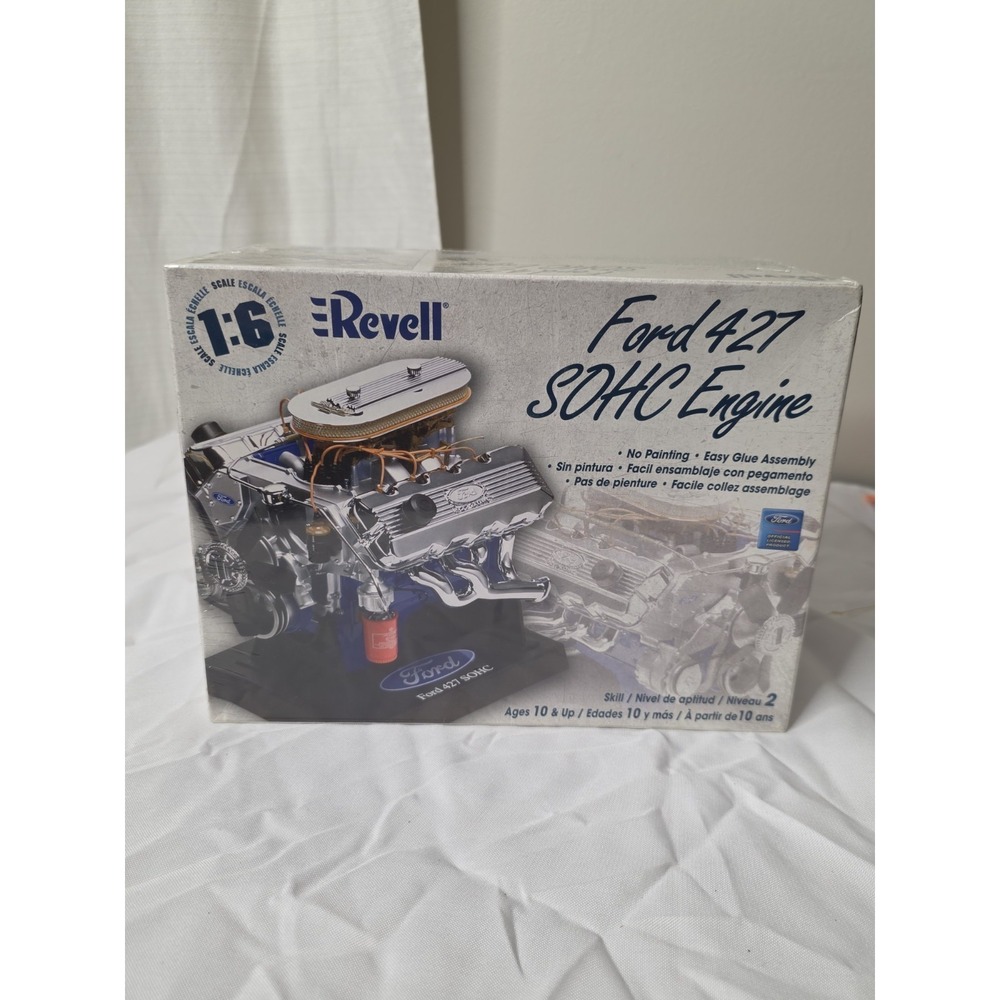 Vintage Revell Ford 427 SOHC Engine Model kit 85-1565 1:6 Scale Brand New